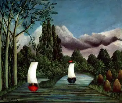 Rousseau, Henri: The banks of the ...